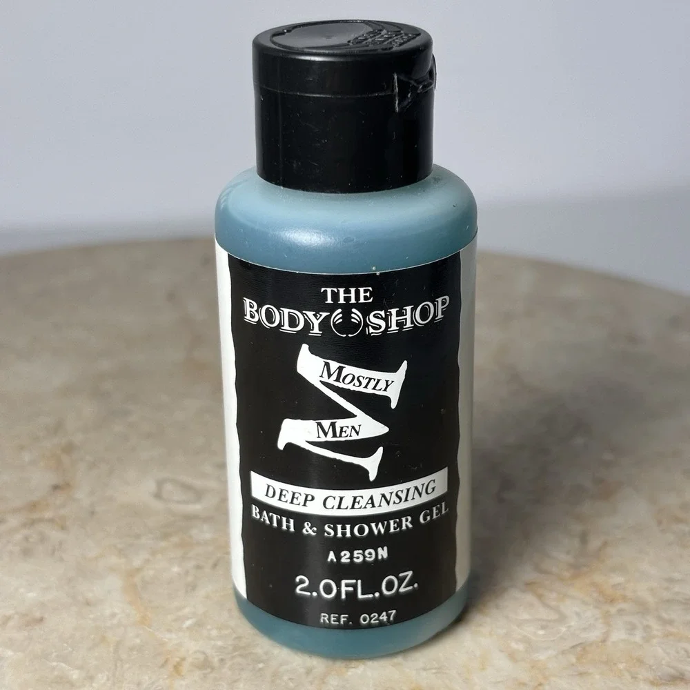 Vintage The Body Shop Mostly‎ Men Deep Cleansing Bath & Shower Gel 2 Fl Oz
